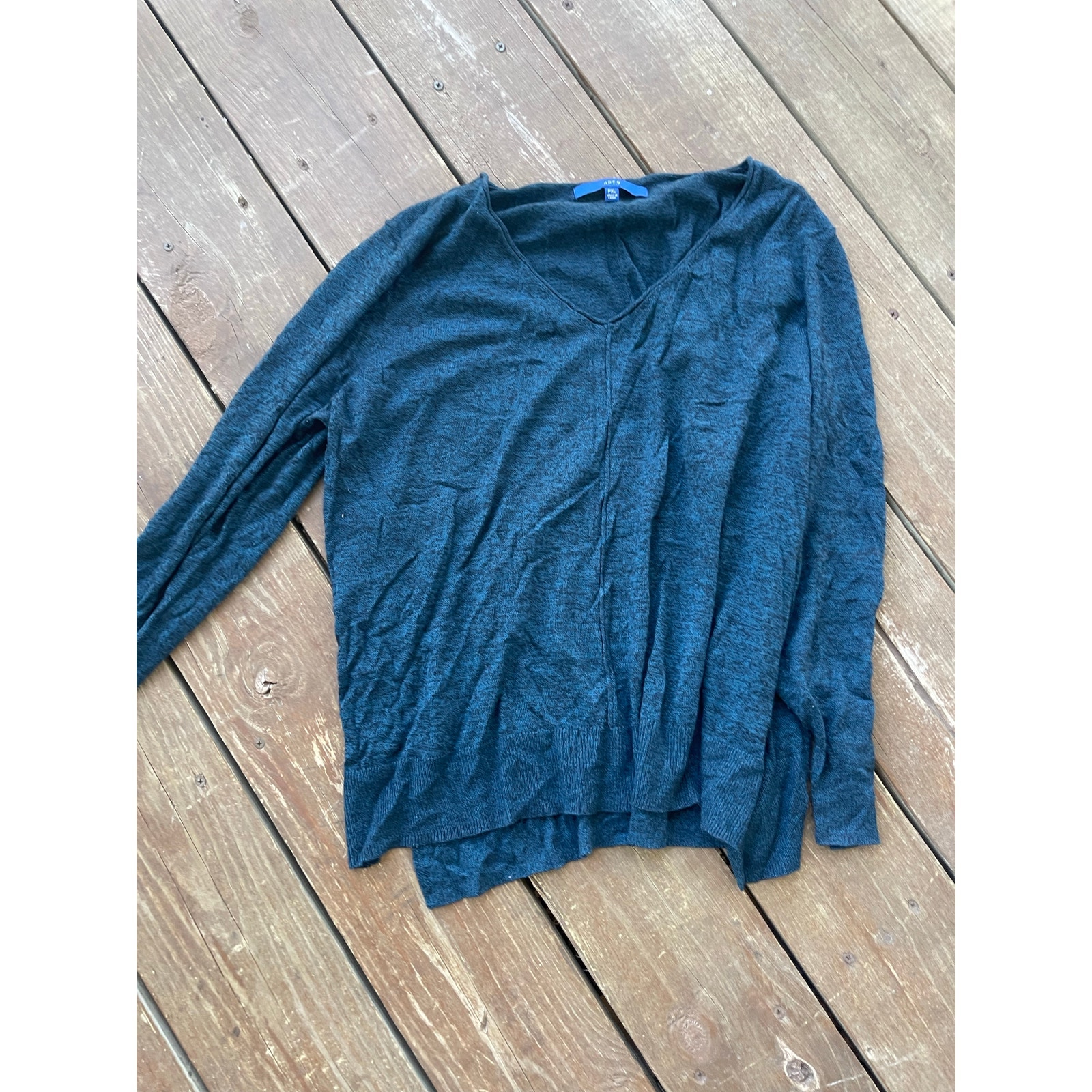 Apt 9 Womens Petite Xl Vneck Blouse